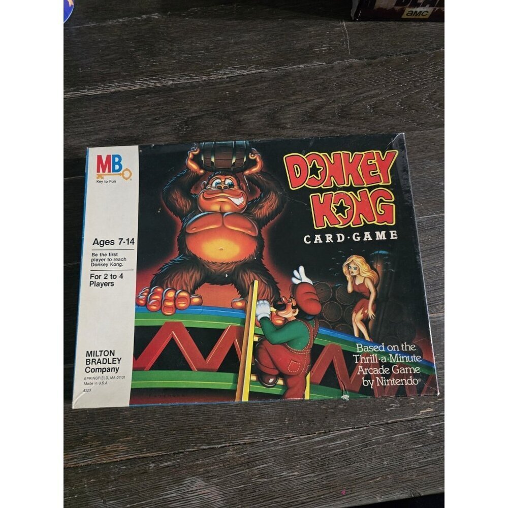 Donkey Kong Card Game Vintage 1983 Milton Bradley 4323